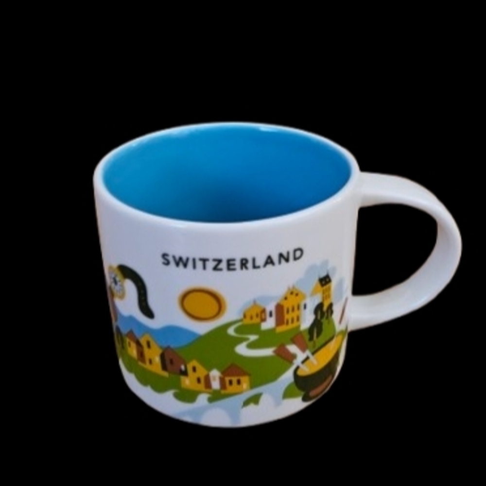 NWOT Starbucks Switzerland You Are Here Ceramic Cup Mug